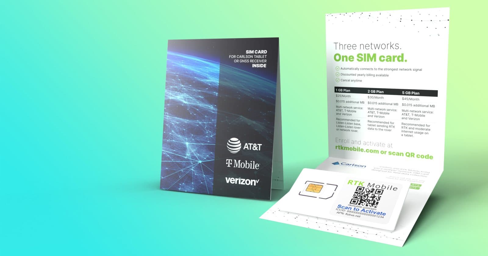 SIM card for Carlson tablets and GNSS receivers