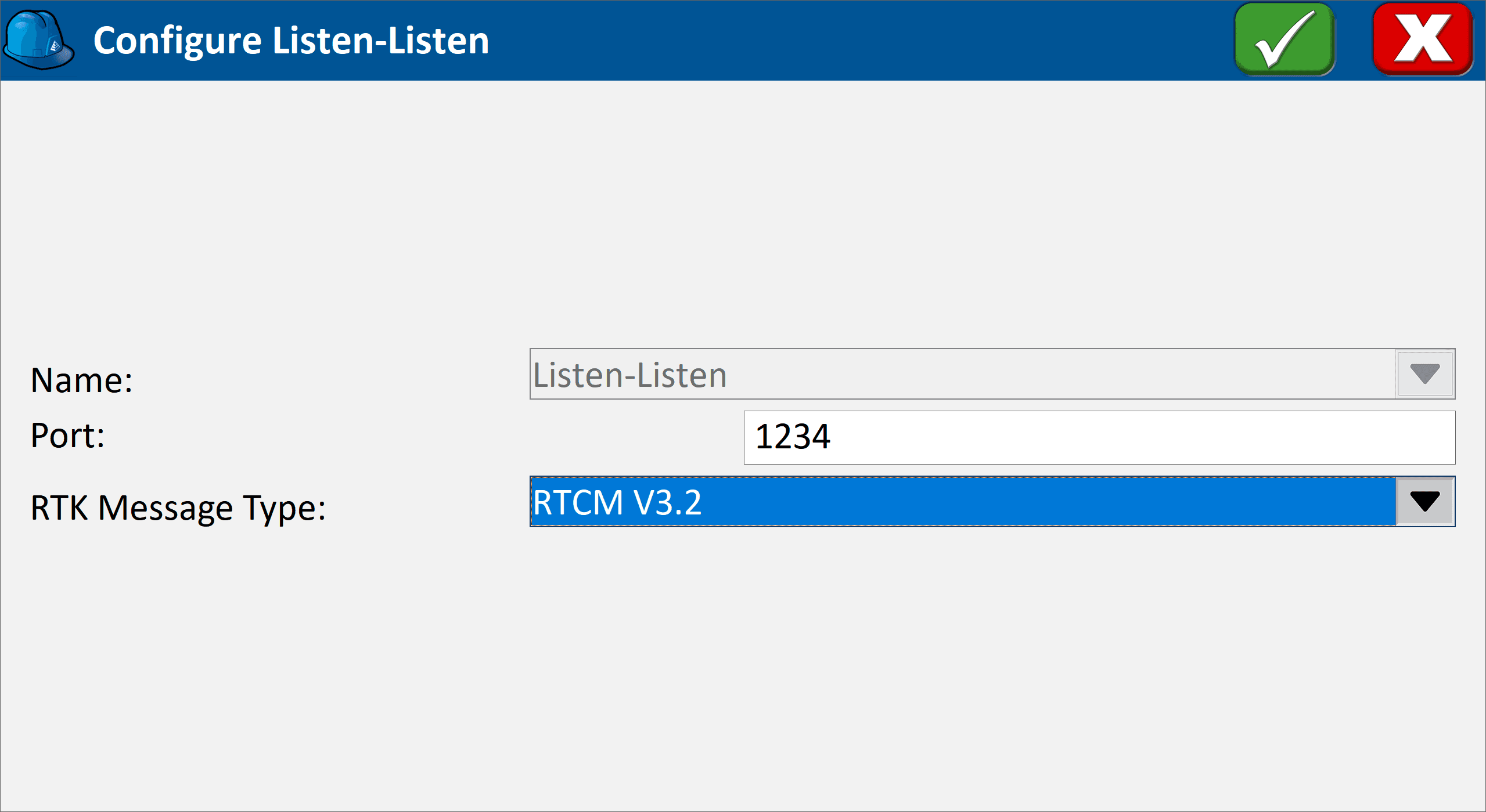 Listen-Listen base port settings