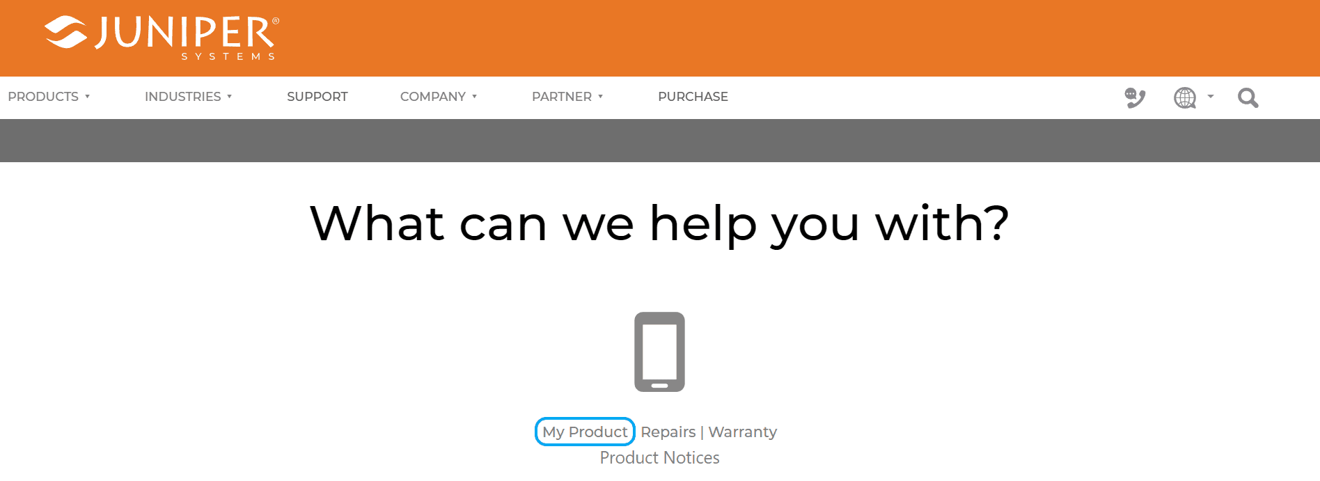 Juniper support page