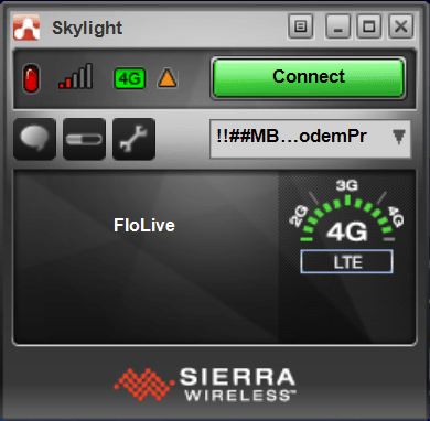 Skylight connect screen