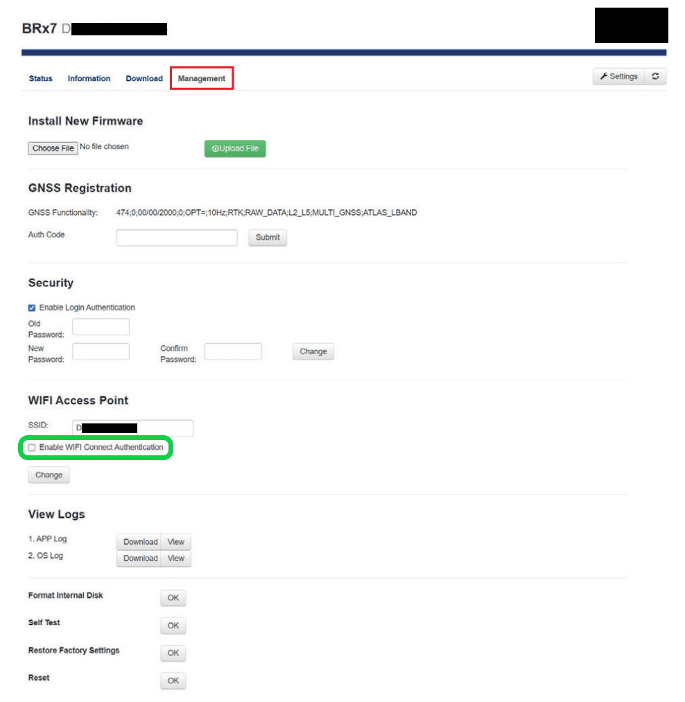 WIFI Access Point setting