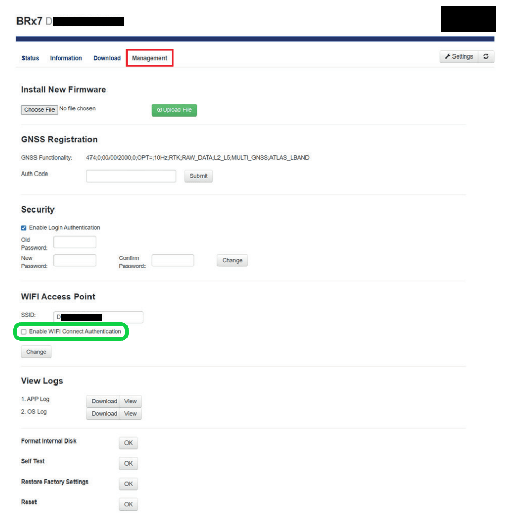 WIFI Access Point setting