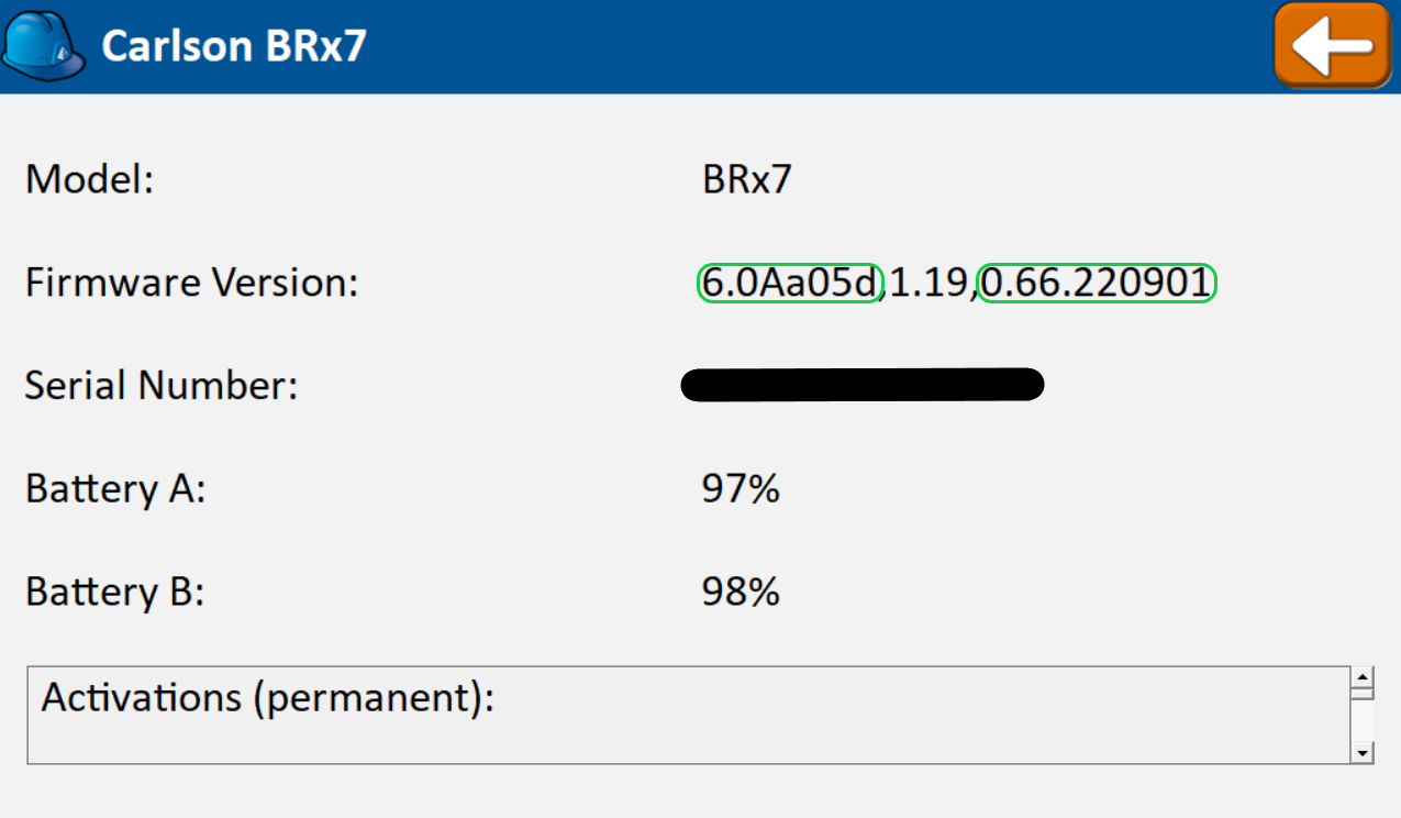 Checking the version numbers.